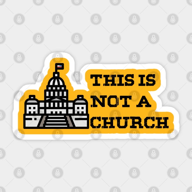 This is not a Church Sticker by GodlessThreads